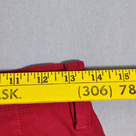 Vans  Knost la Curren Authentic Chino pants men's youth size 26 red  loose fit - Picture 12 of 14